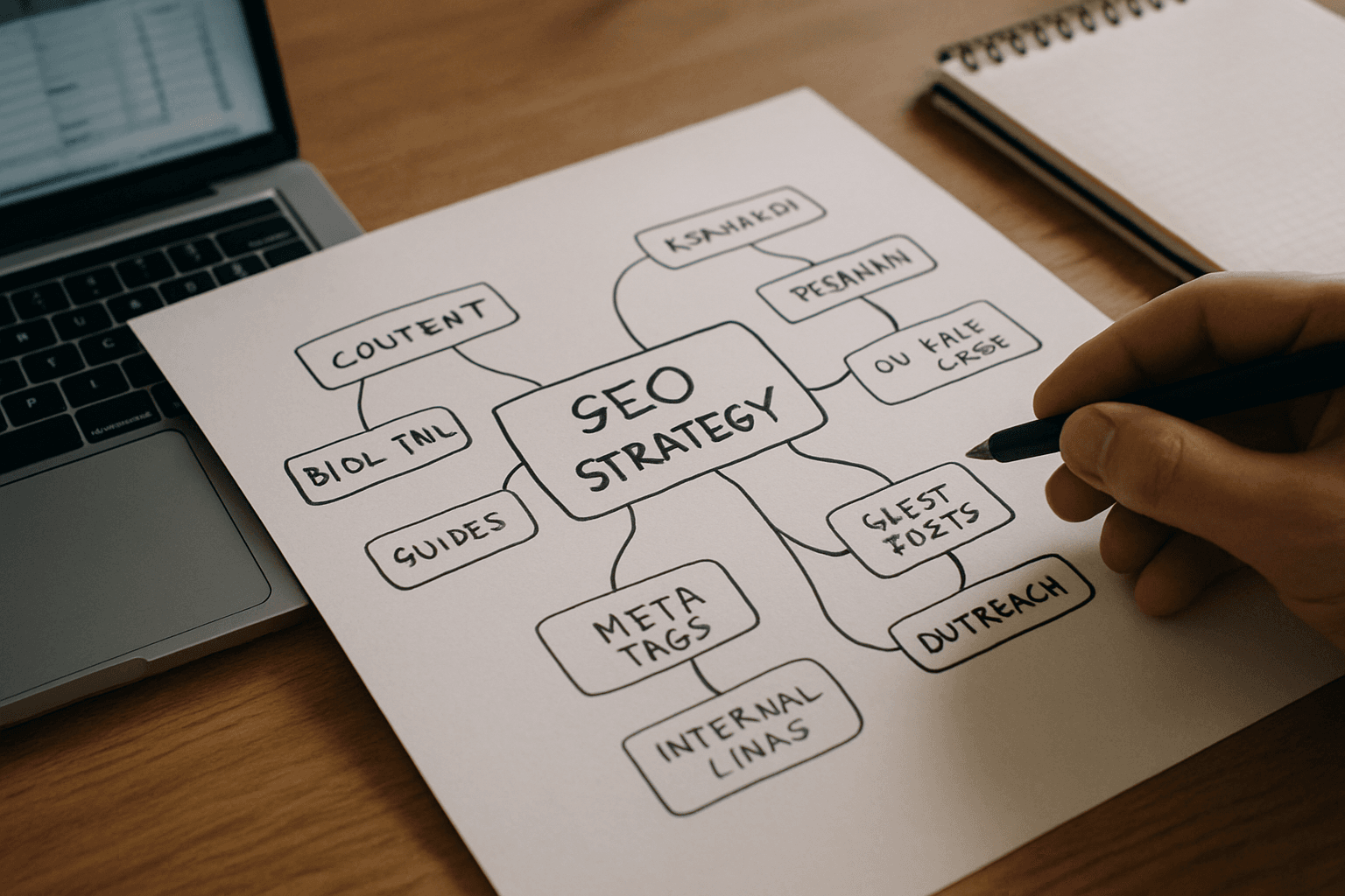 mind map seo strategy - Your Step-by-Step Blueprint: From Blank Canvas to Ranking Content Hub