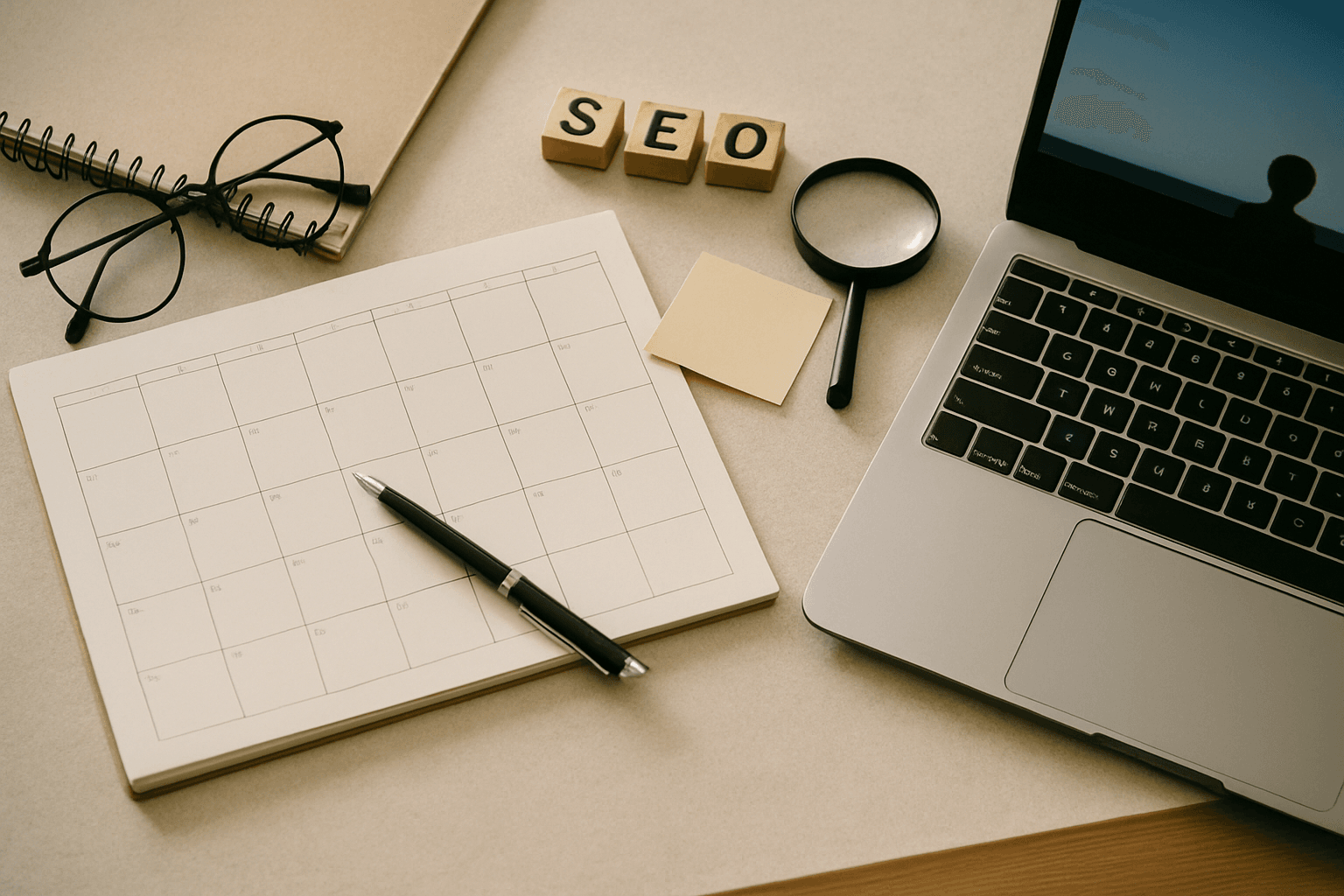 SEO content calendar - cover image